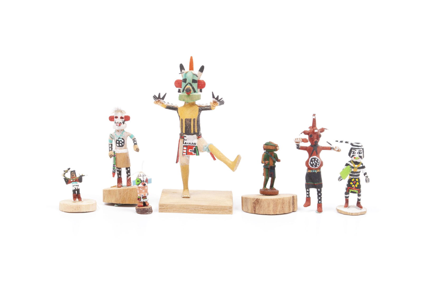 ASSORTMENT OF ARTISANAL MINIATURE KACHINA DOLLS (1 of 8)