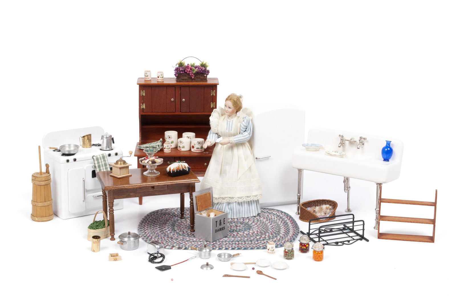 DOLLHOUSE MINIATURE KITCHEN ENSEMBLE (1 of 13)