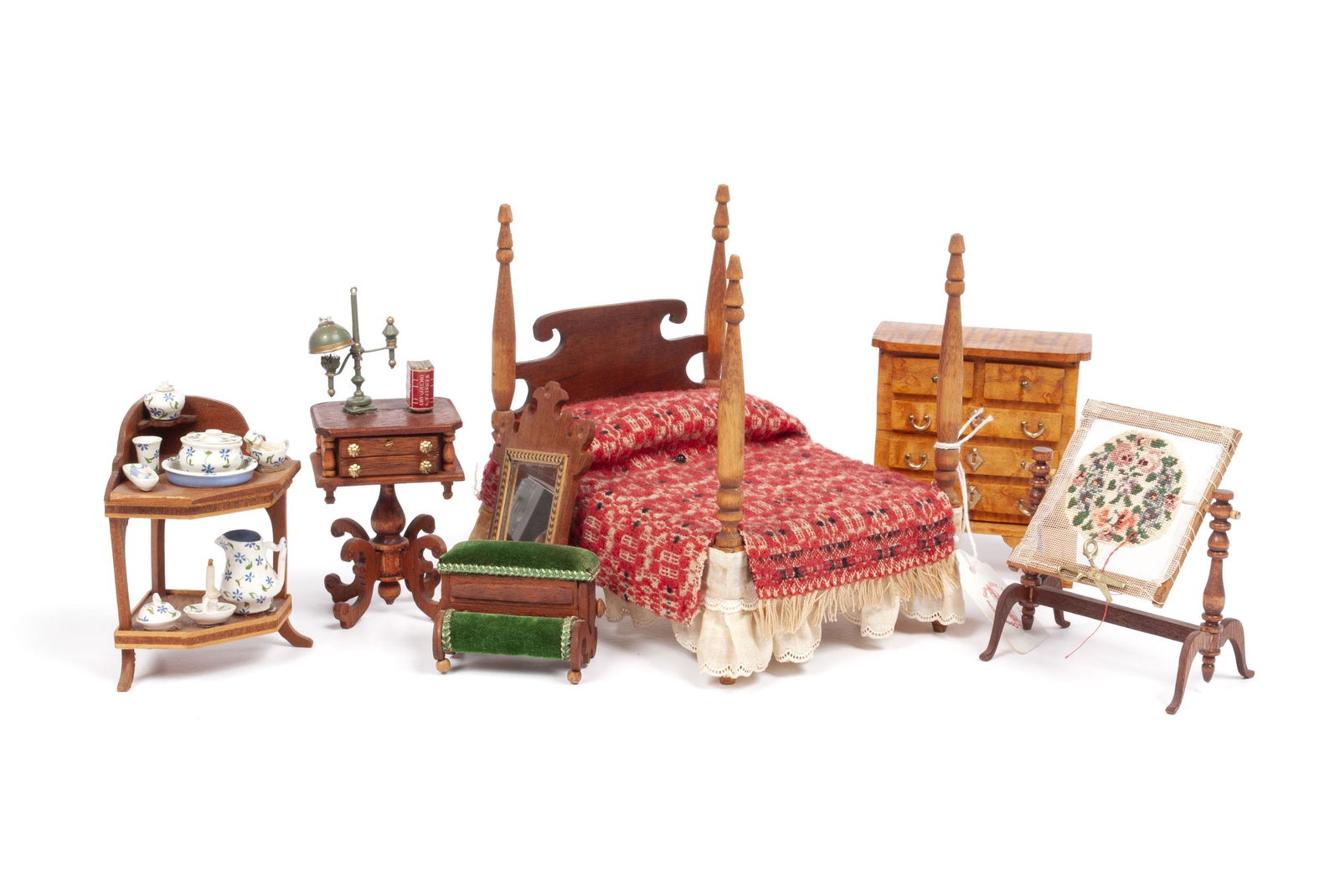 ARTISANAL DOLLHOUSE MINIATURE BEDROOM SET (1 of 12)