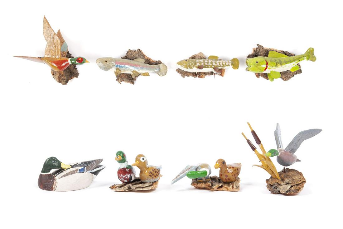 FRANK BALESTRIERI MINIATURE HUNTING AND FISHING (1 of 6)