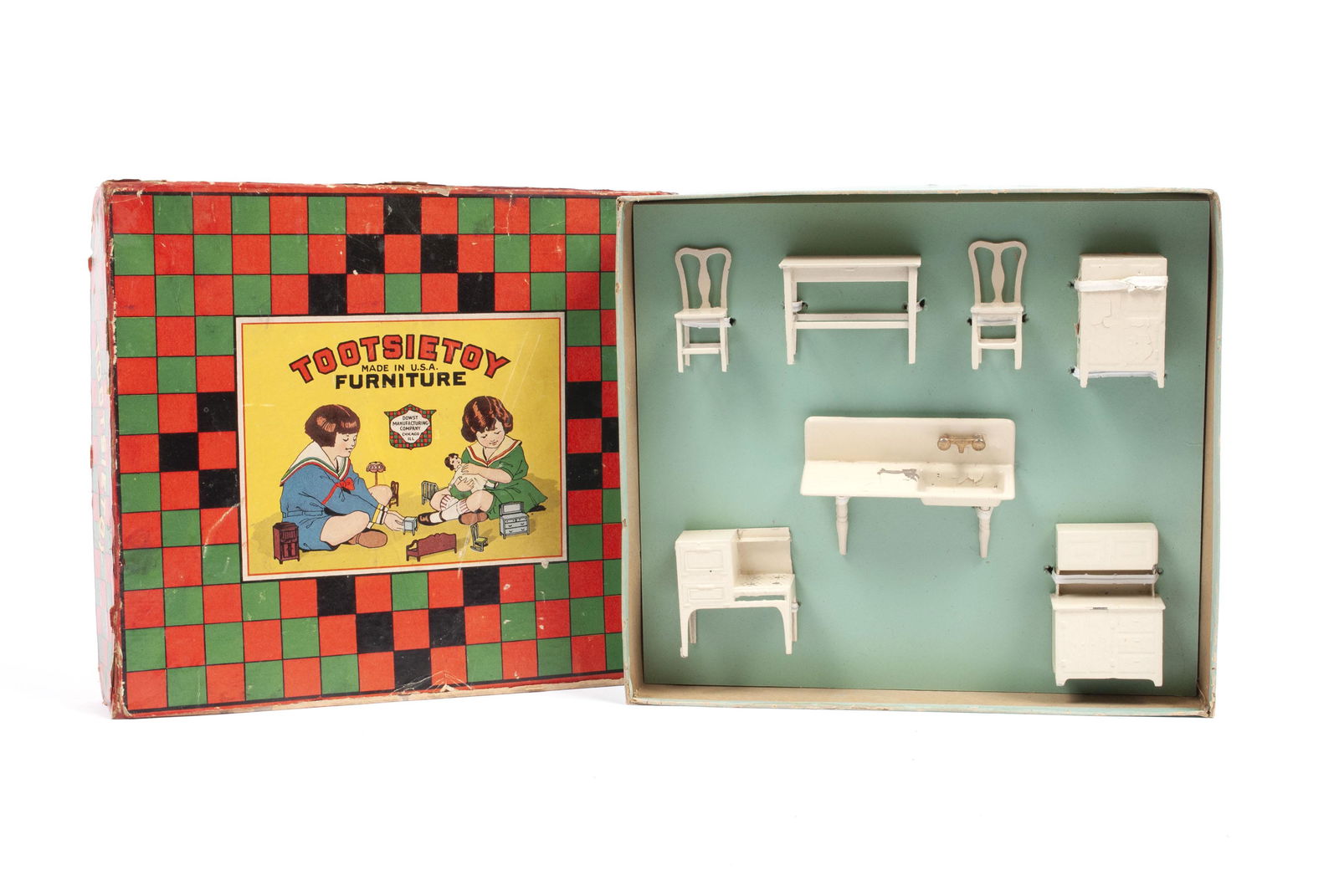 TOOTSIETOY METAL KITCHEN CONTENTS IN ORIGINAL BOX (1 of 5)