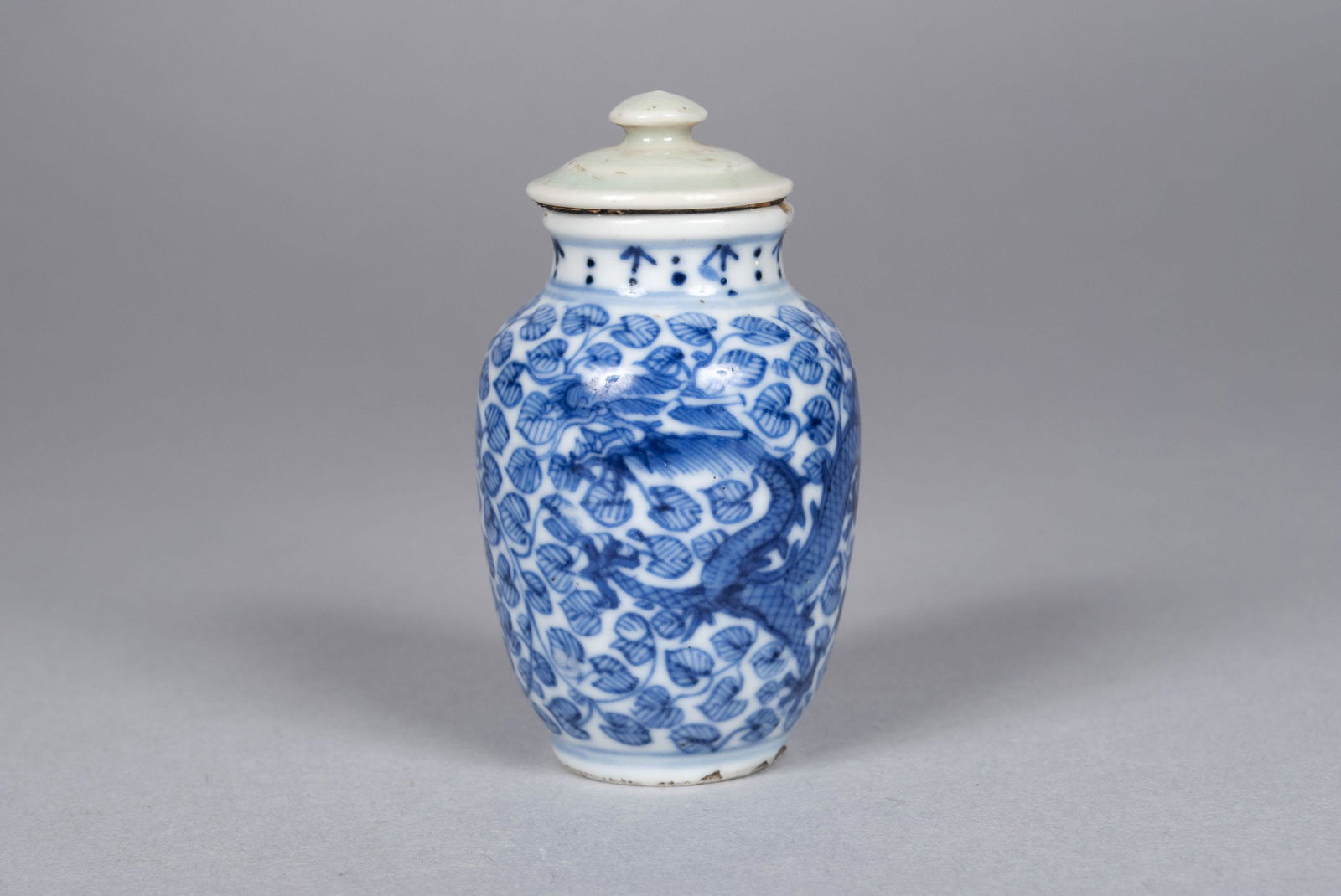 KANGXI MARK DRAGON SNUFF BOTTLE (1 of 6)