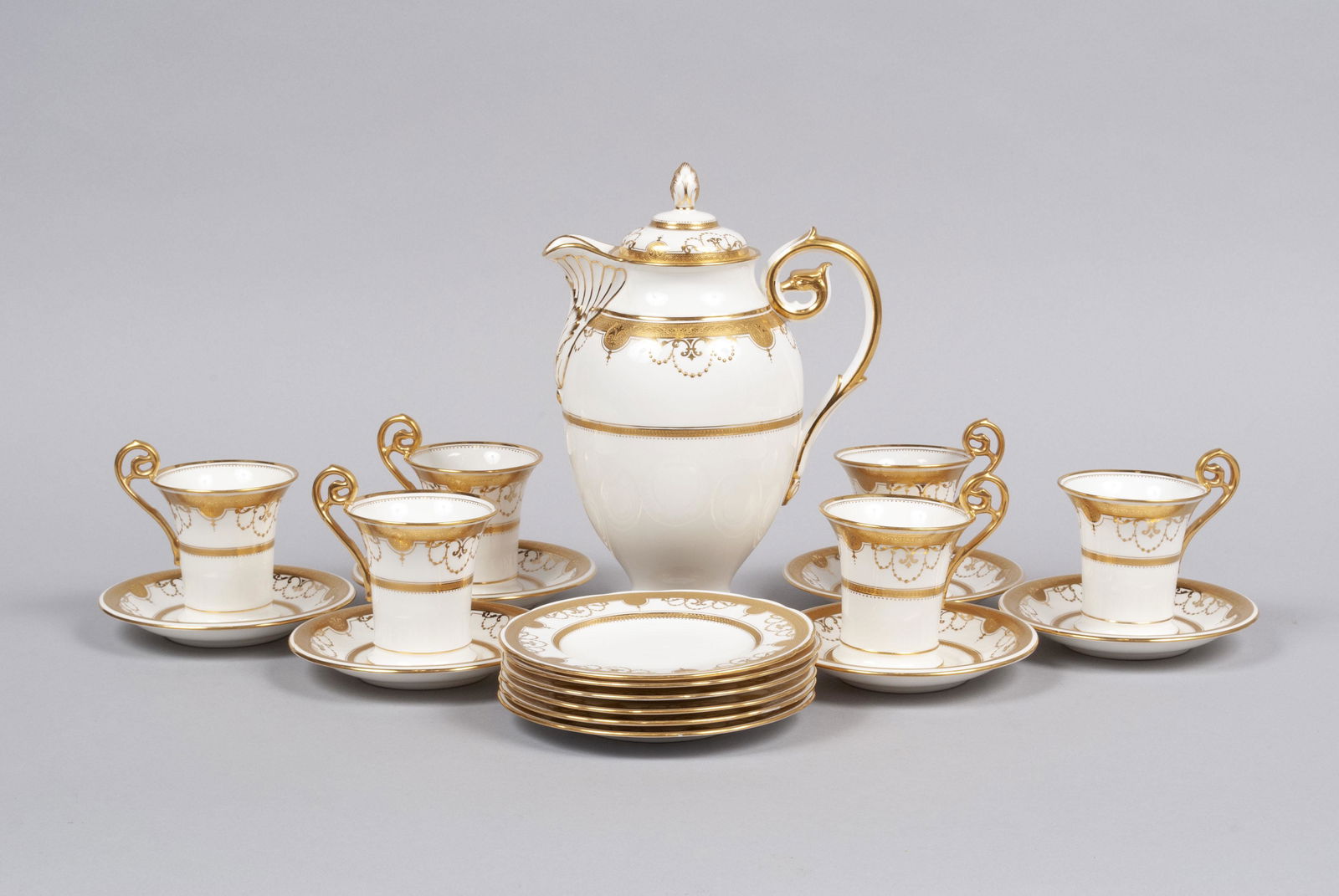 TIFFANY MINTON COFFEE & DESSERT SERVICE FOR SIX (1 of 9)