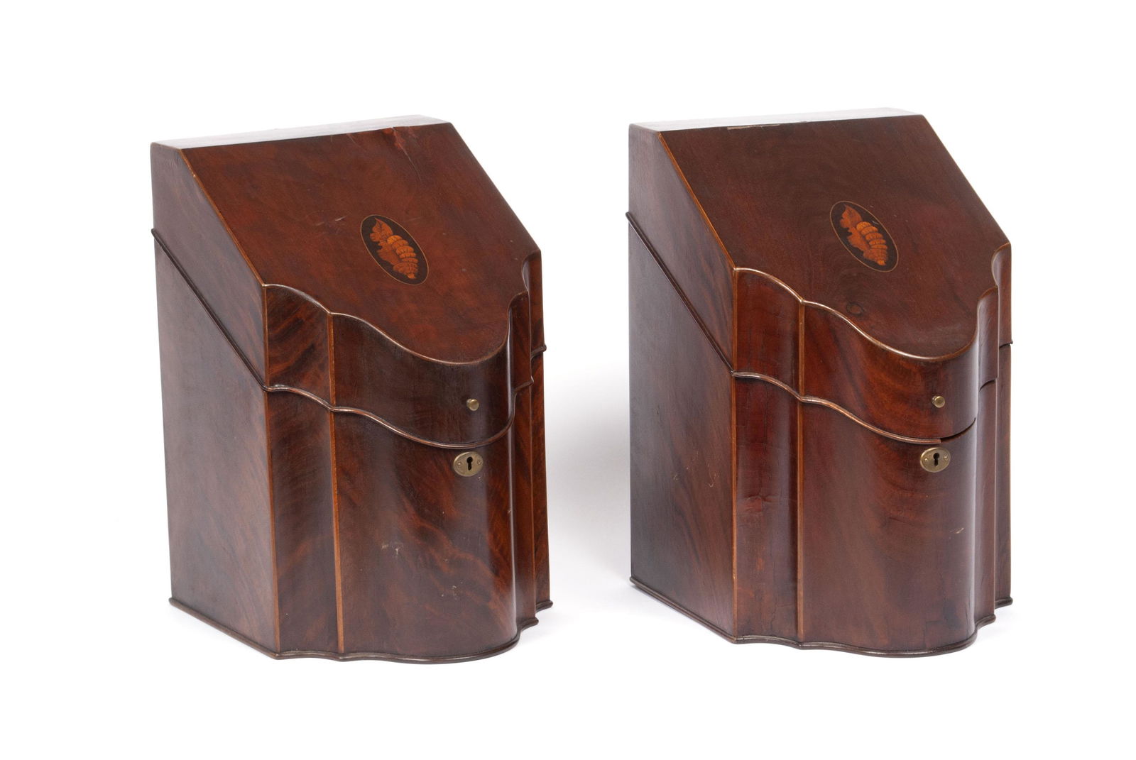 PAIR OF GEORGIAN KNIFE BOXES (1 of 12)
