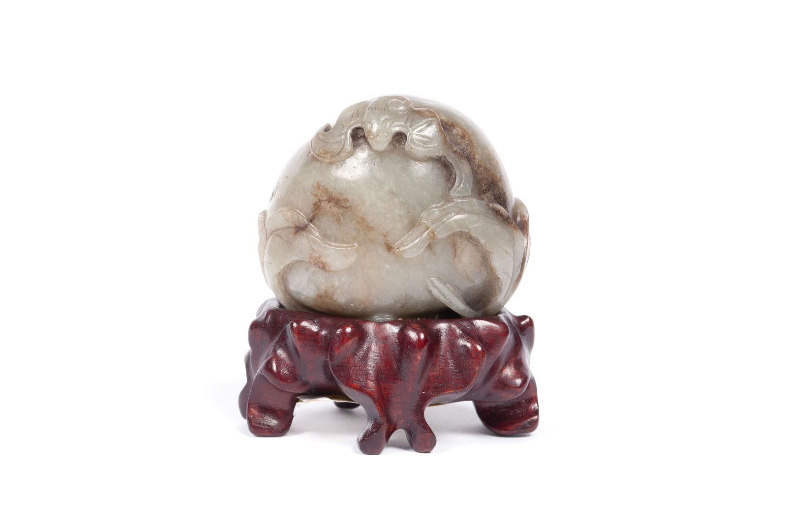 CHINESE JADE CARVED BAT PEBBLE (1 of 7)