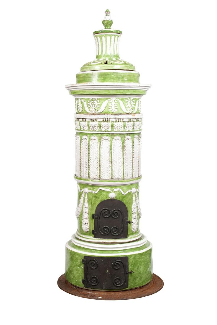 KACHELOFFEN NEO-CLASSICAL FAIENCE GLAZED STOVE (1 of 7)