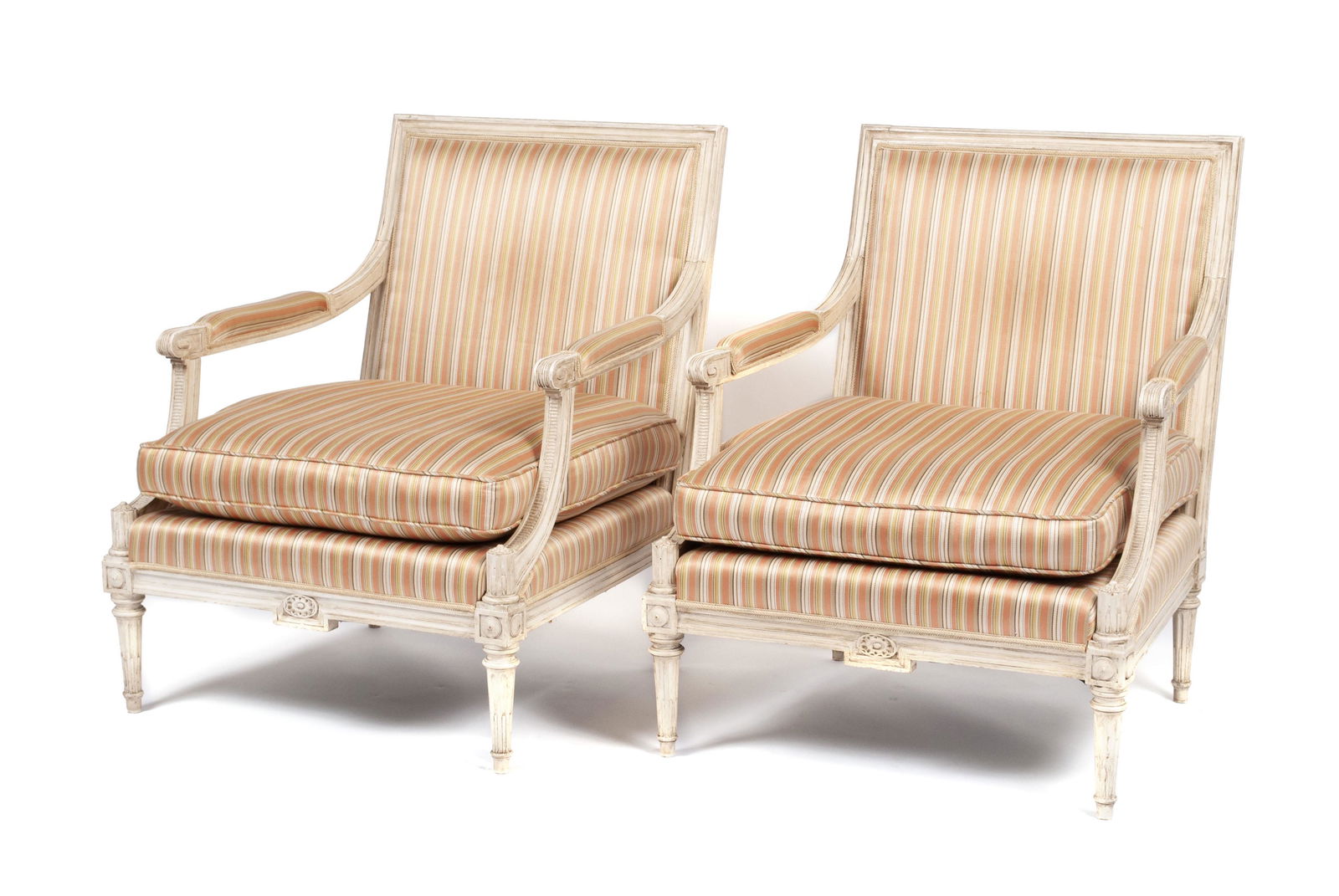 PAIR OF FRENCH SECOND EMPIRE STYLE FAUTEILS (1 of 4)