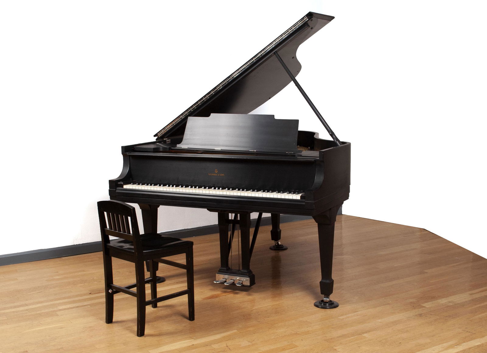 STEINWAY MODEL M PIANO WITH SEAT (1 of 15)