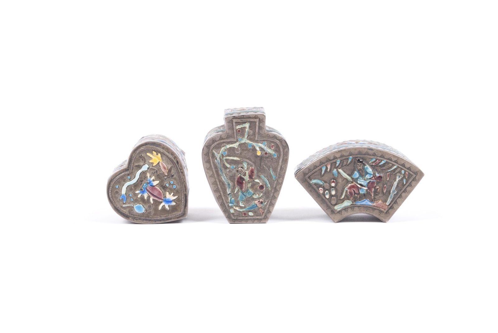 TRIO OF 19TH CENTURY CHINESE ENAMEL BOXES (1 of 4)