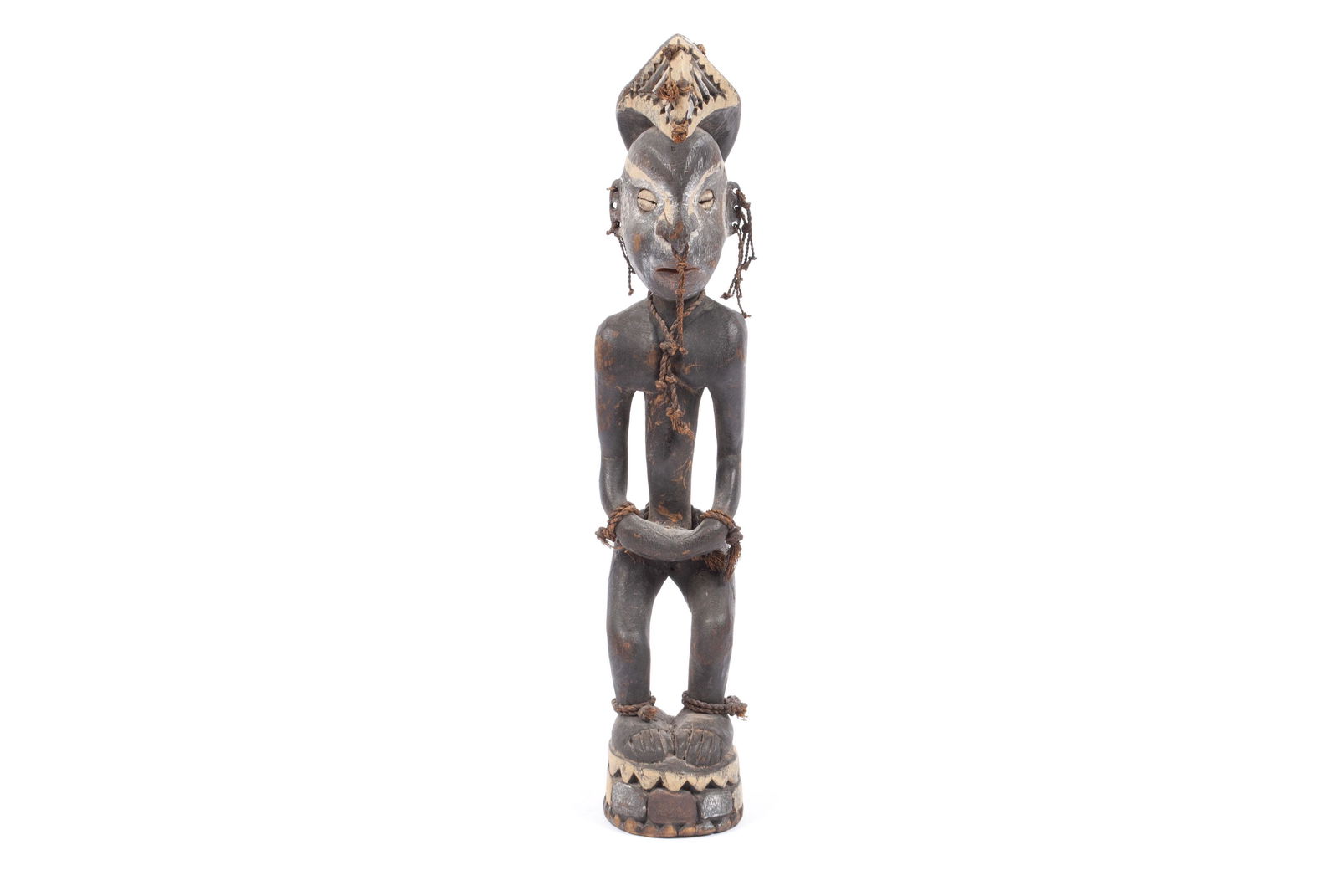 PNG IATMUL CARVED WOOD ANCESTRAL FIGURE (1 of 5)