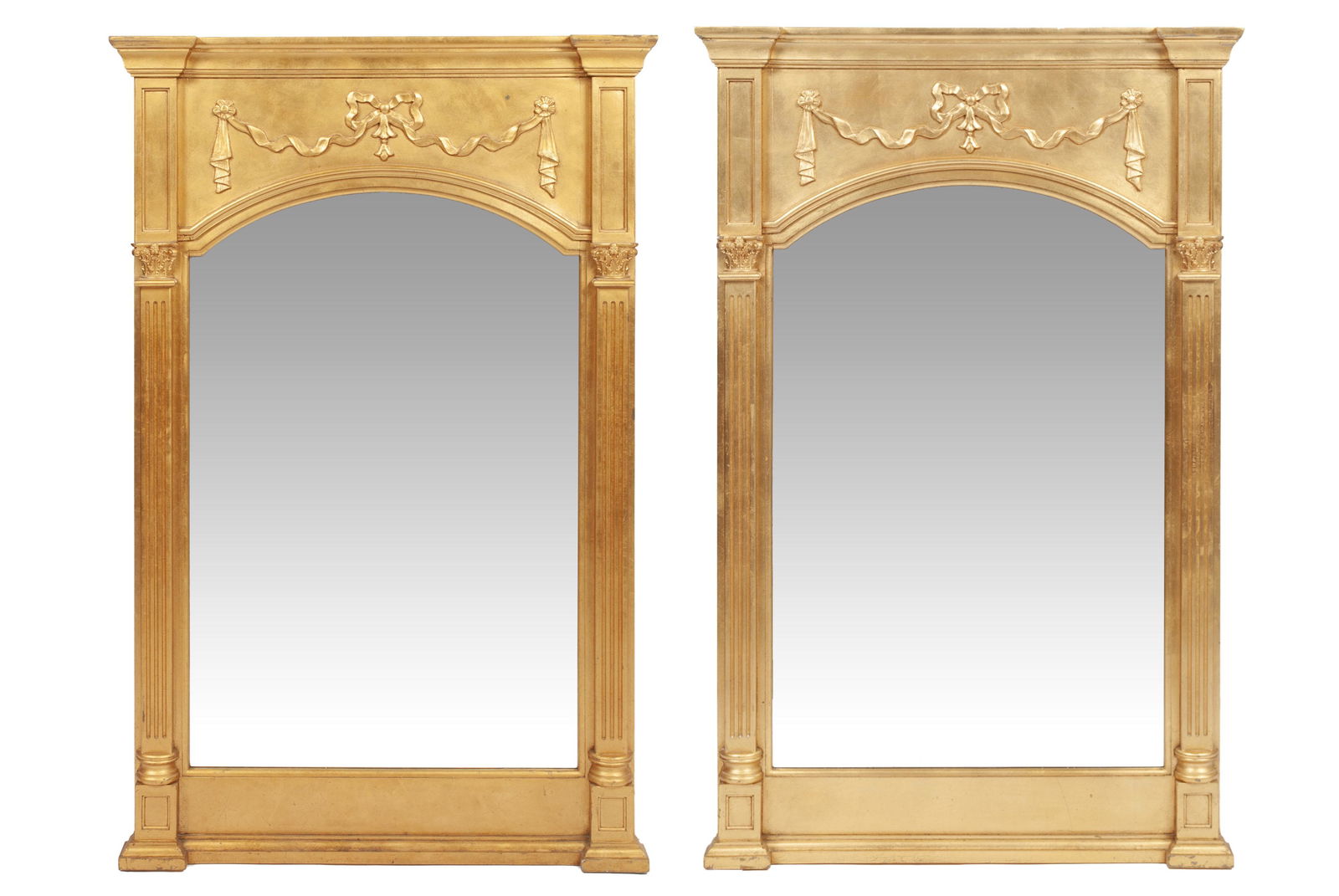 PAIR OF GILT FRAMED WALL MIRRORS (1 of 4)