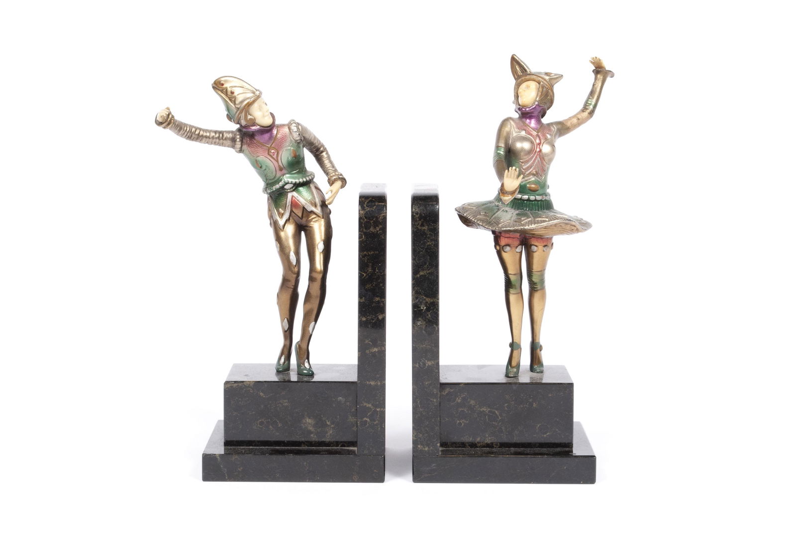 J.B. HIRSCH GERDAGO ART DECO COLD PAINTED BOOKENDS (1 of 8)
