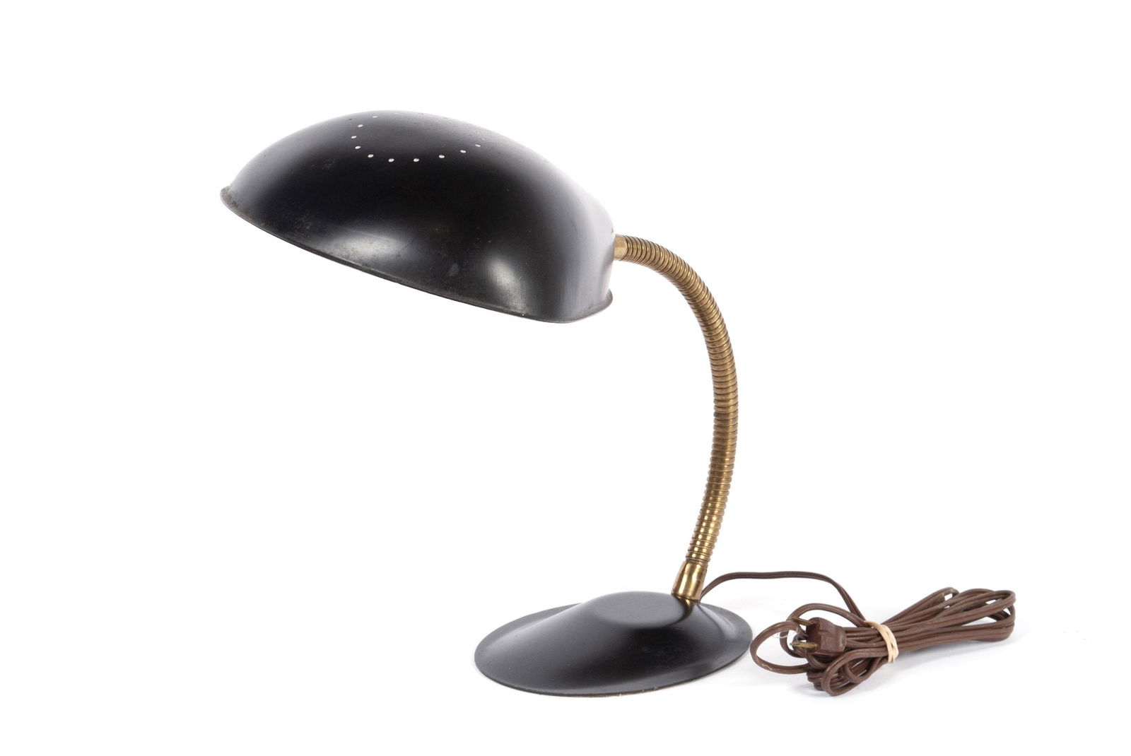 MCM COBRA HEAD GOOSE NECK TABLE LAMP (1 of 4)