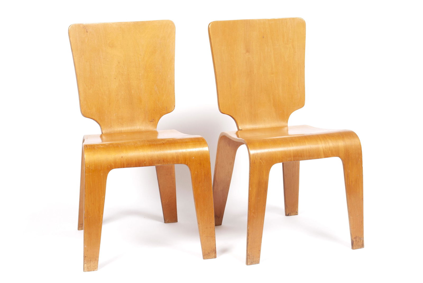 PAIR OF MID-CENTURY THADEN JORDAN BENTWOOD SIDE CHAIRS (1 of 6)