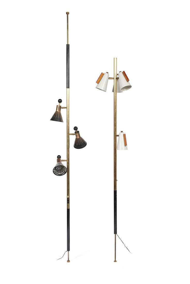 PAIRING OF MCM FLOOR TO CEILING POLE LAMPS BY RAYMOND (1 of 10)