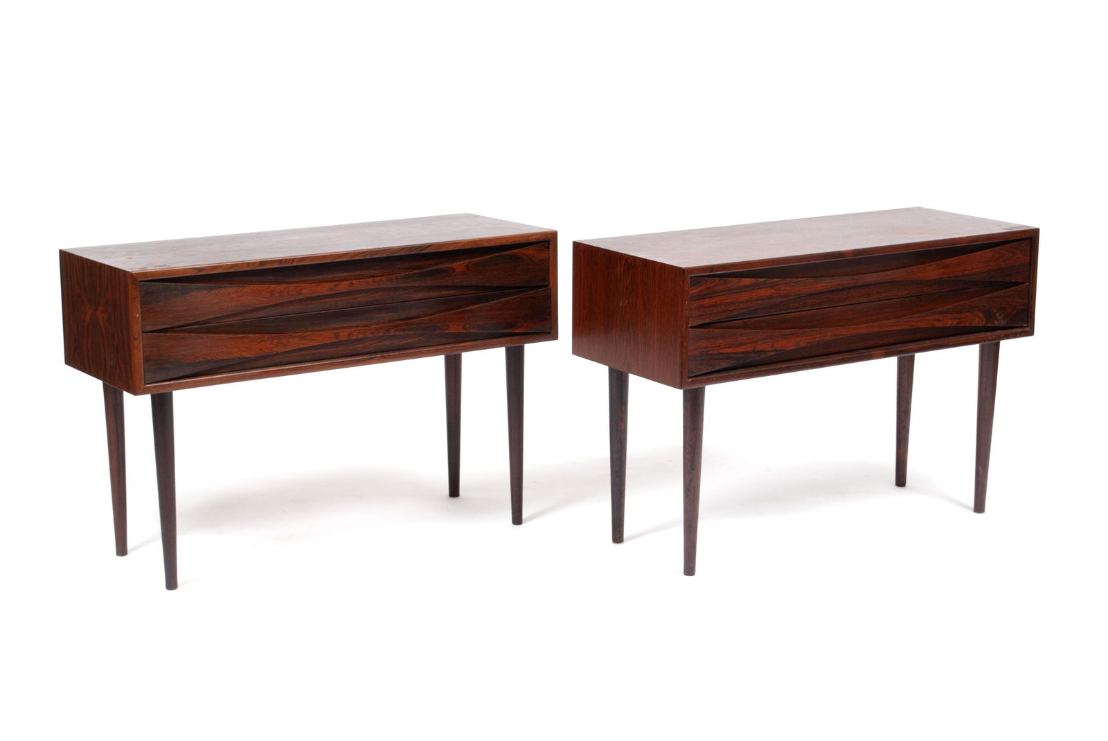 PAIR DANISH ROSEWOOD SIDE TABLES (1 of 9)