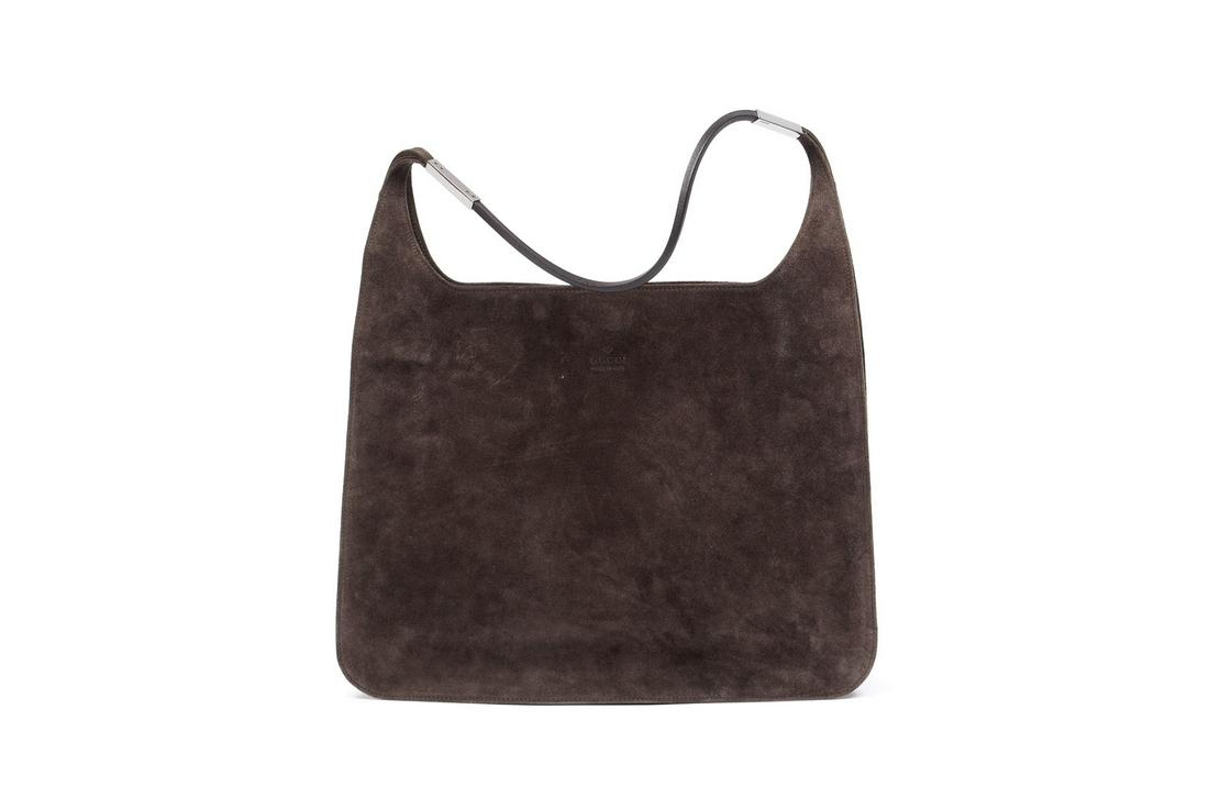 GUCCI SUEDE SHOULDER BAG (1 of 6)