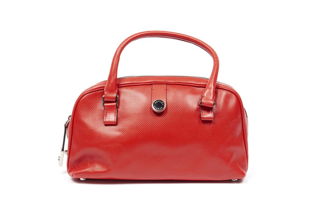BOTTEGA VENETA RED LEATHER HANDBAG (1 of 5)