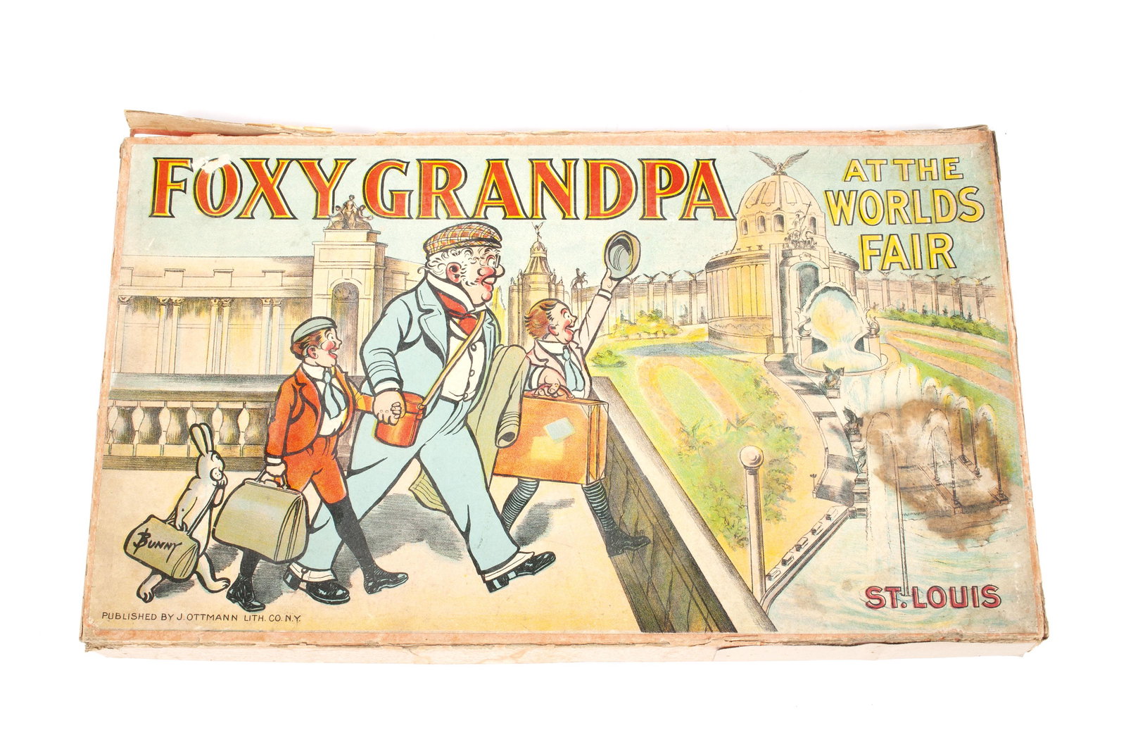 1904 ST. LOUIS WORLD'S FAIR FOXY GRANDPA BOARD GAME (1 of 3)