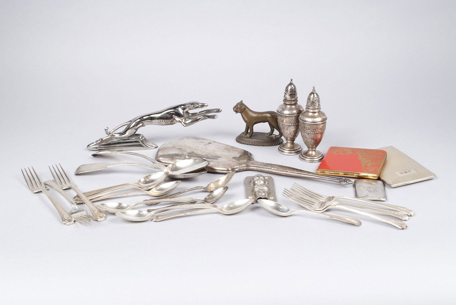 COLLECTION OF STERLING AND METAL ARTICLES (1 of 8)
