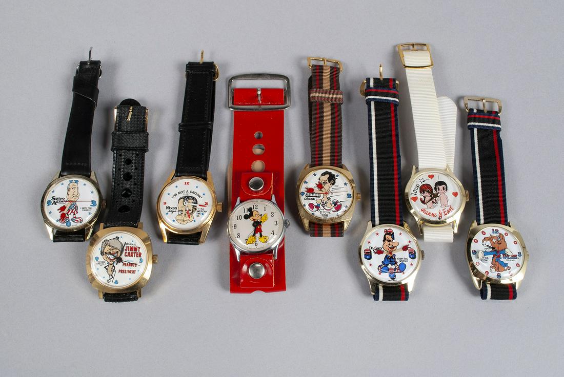 COLLECTION OF EIGHT VINTAGE ILLUSTRATED CARICATURE (1 of 4)