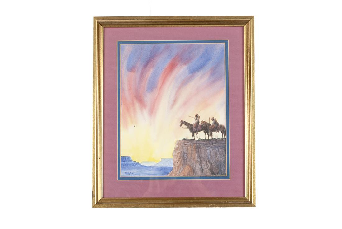 EDWIN WHITESINGER (NAVAJO, 20TH CENTURY) (1 of 3)