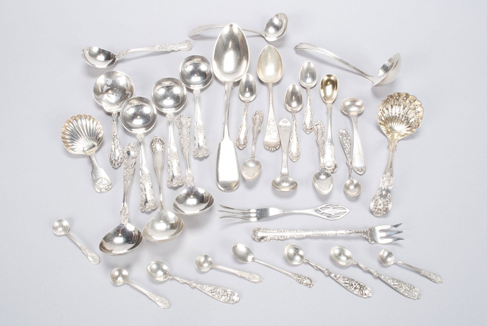 COLLECTION OF STERLING FLATWARE (1 of 6)