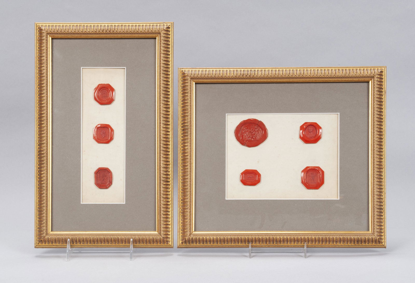 ASSORTED FRAMED WAX SEALS (1 of 3)