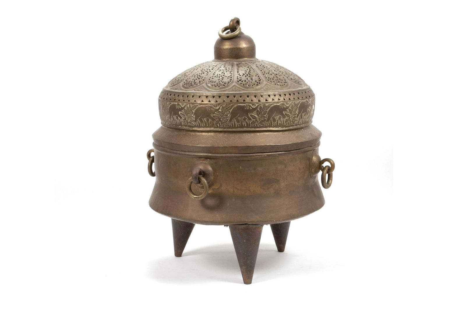 HEAVY BRASS BRAZIER / FIRE PIT (1 of 4)