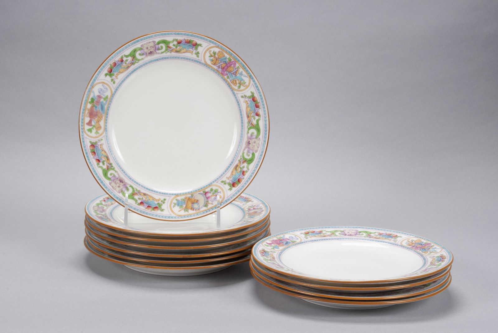 SET OF TWELVE MINTON PLATES (1 of 4)