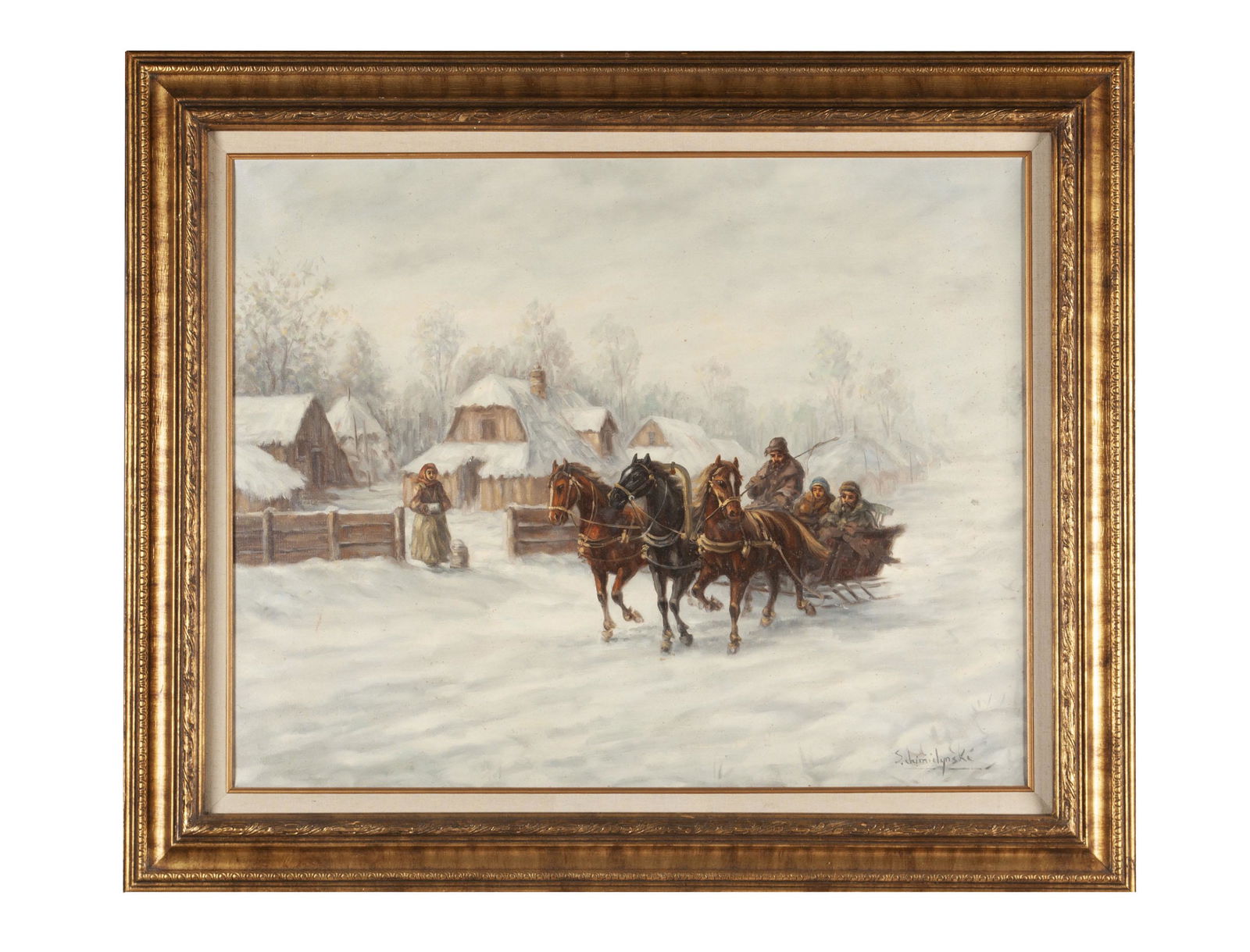 WINTER LANDSCAPE (CONTINENTAL SCHOOL, 20TH CENTURY) (1 of 5)