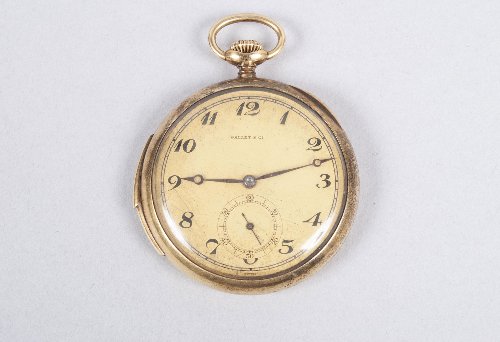 GALLET & CO. 14K POCKET WATCH (1 of 3)