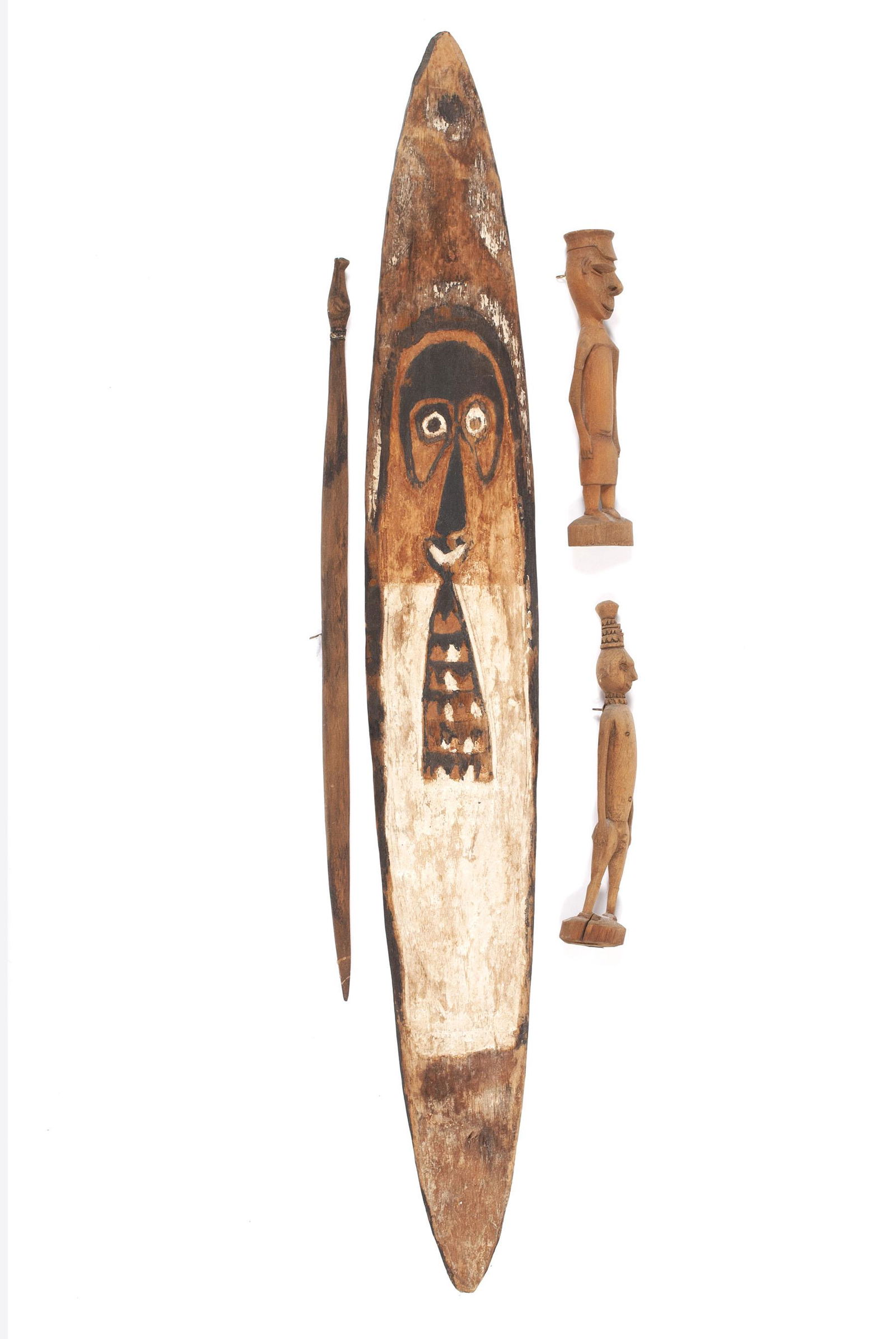 FOUR ETHNOGRAPHIC CARVED PIECES (1 of 4)