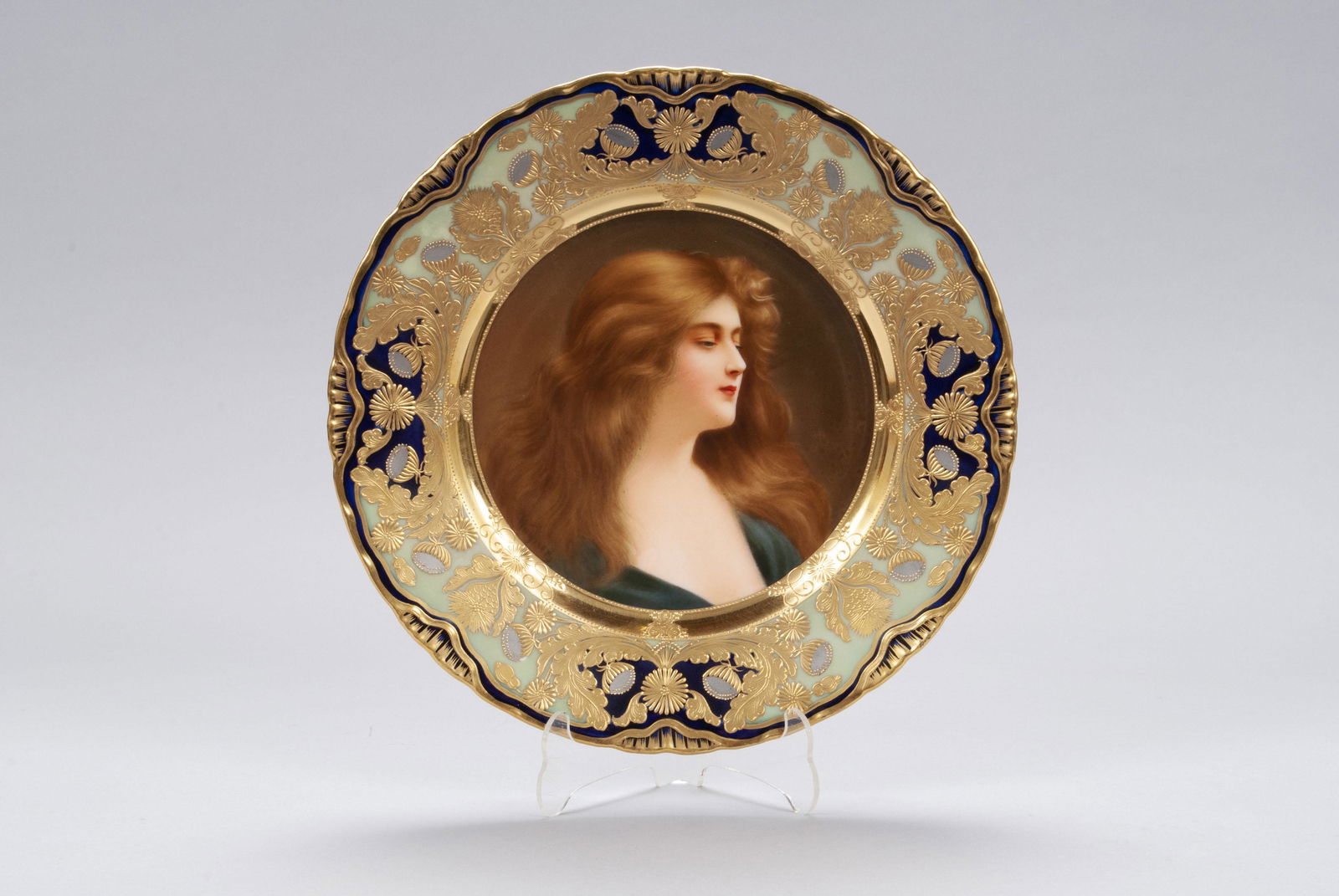 ROYAL VIENNA PORTRAIT PLATE BY WAGNER (1 of 8)
