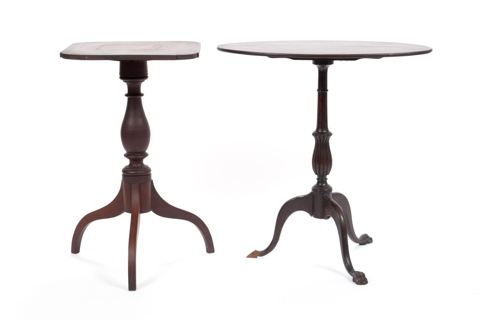TWO NINETEENTH CENTURY CANDLESTANDS (1 of 9)