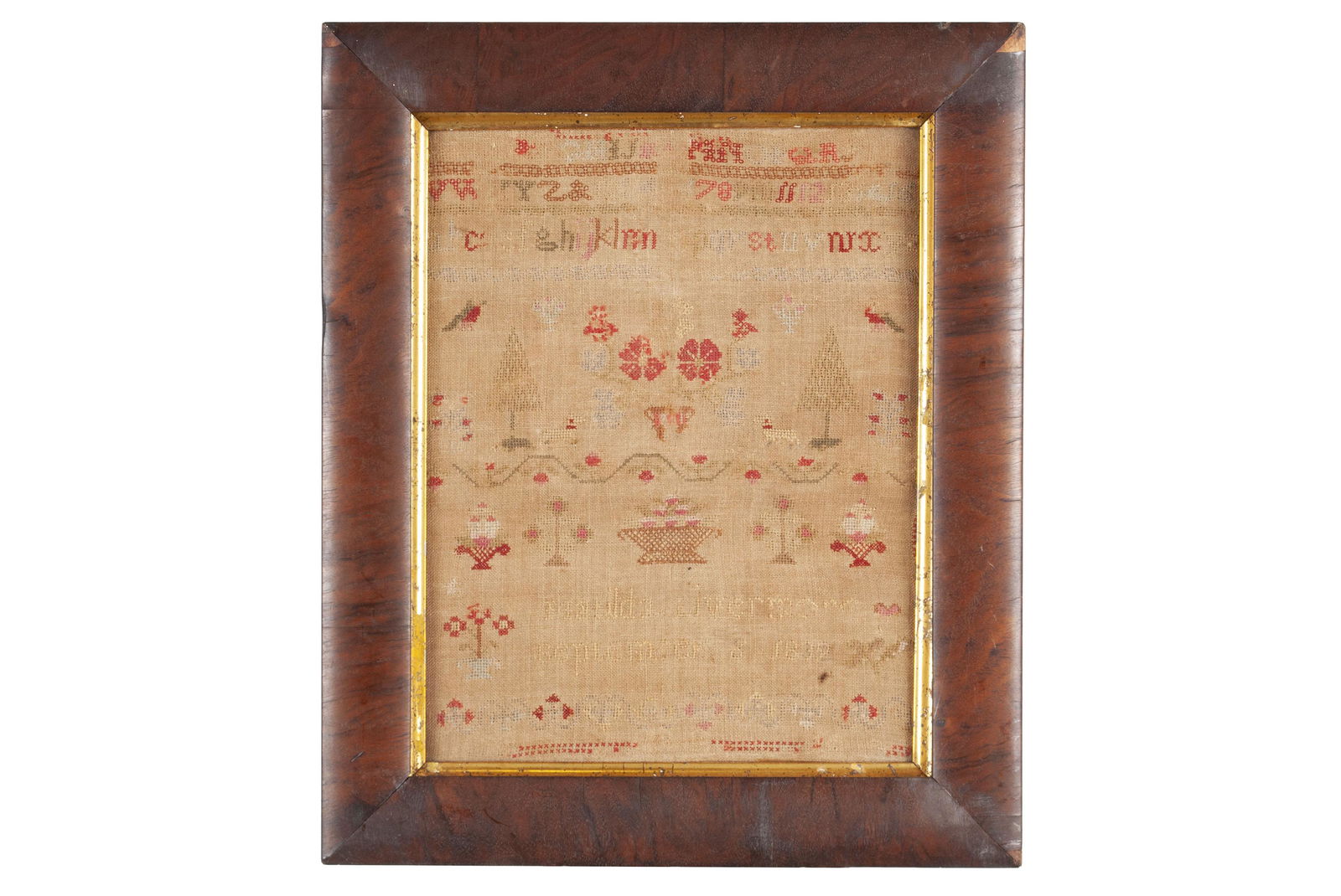 NEEDLEWORK SAMPLER, DATED 1832 (1 of 4)