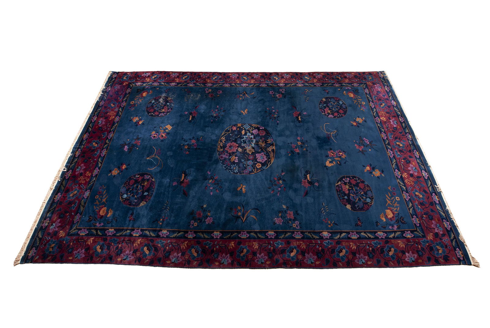 SIGNED CHINESE ART DECO PALACE CARPET (1 of 8)