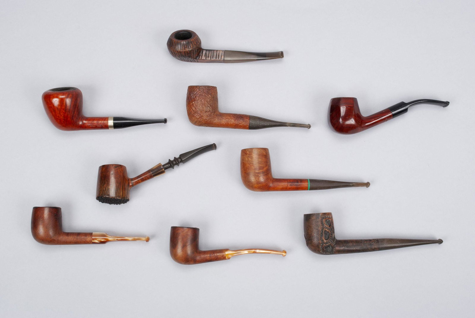 COLLECTION OF NINE (9) SMOKING ESTATE PIPES (1 of 15)