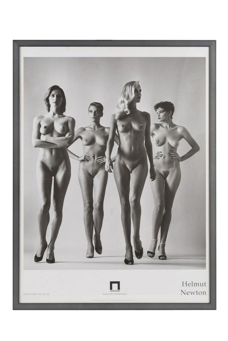 HELMUT NEWTON THEY ARE COMING POSTER: HELMUT NEWTON THEY ARE COMING POSTER They Are Coming Mueso d'Arte Contemporanea, Castello di Rivoli 24.9 - 20.11.94, published and distributed by LEM, Milano, Italy, copyright 1994.