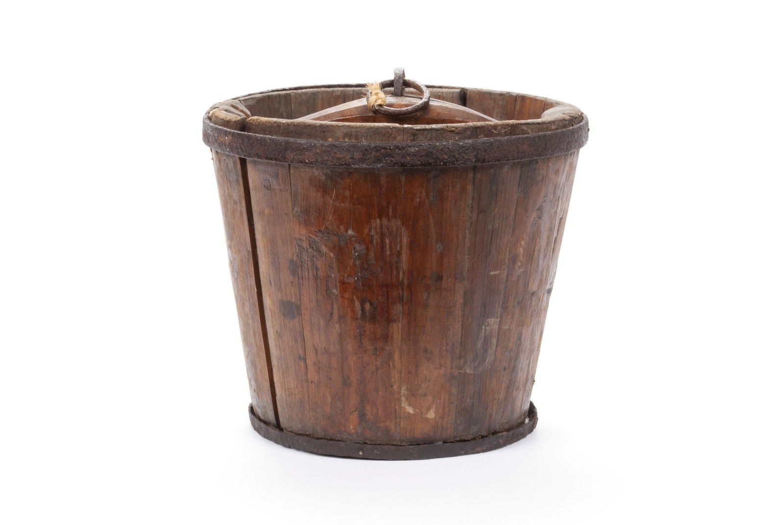 ANTIQUE ASIAN WELL BUCKET (1 of 5)
