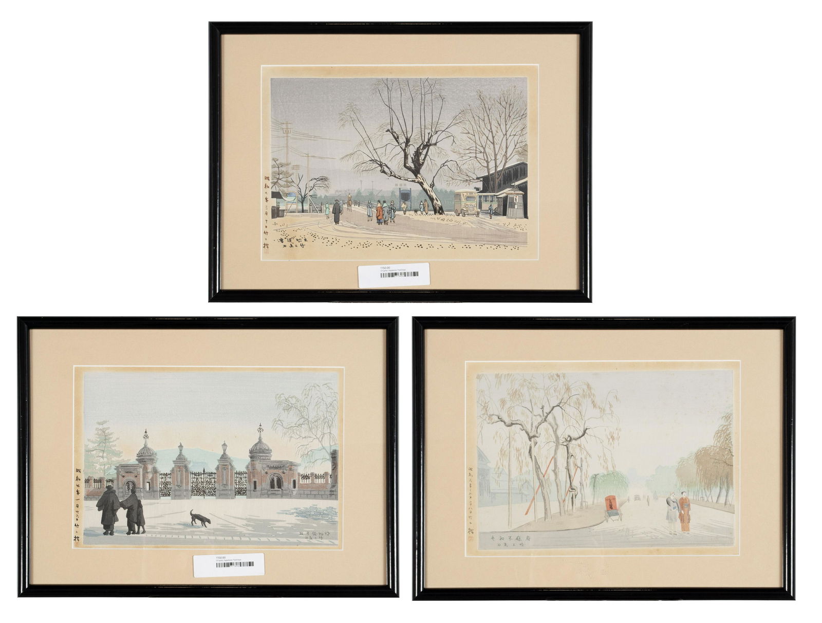 TRIO OF JAPANESE WOODBLOCKS (1 of 12)