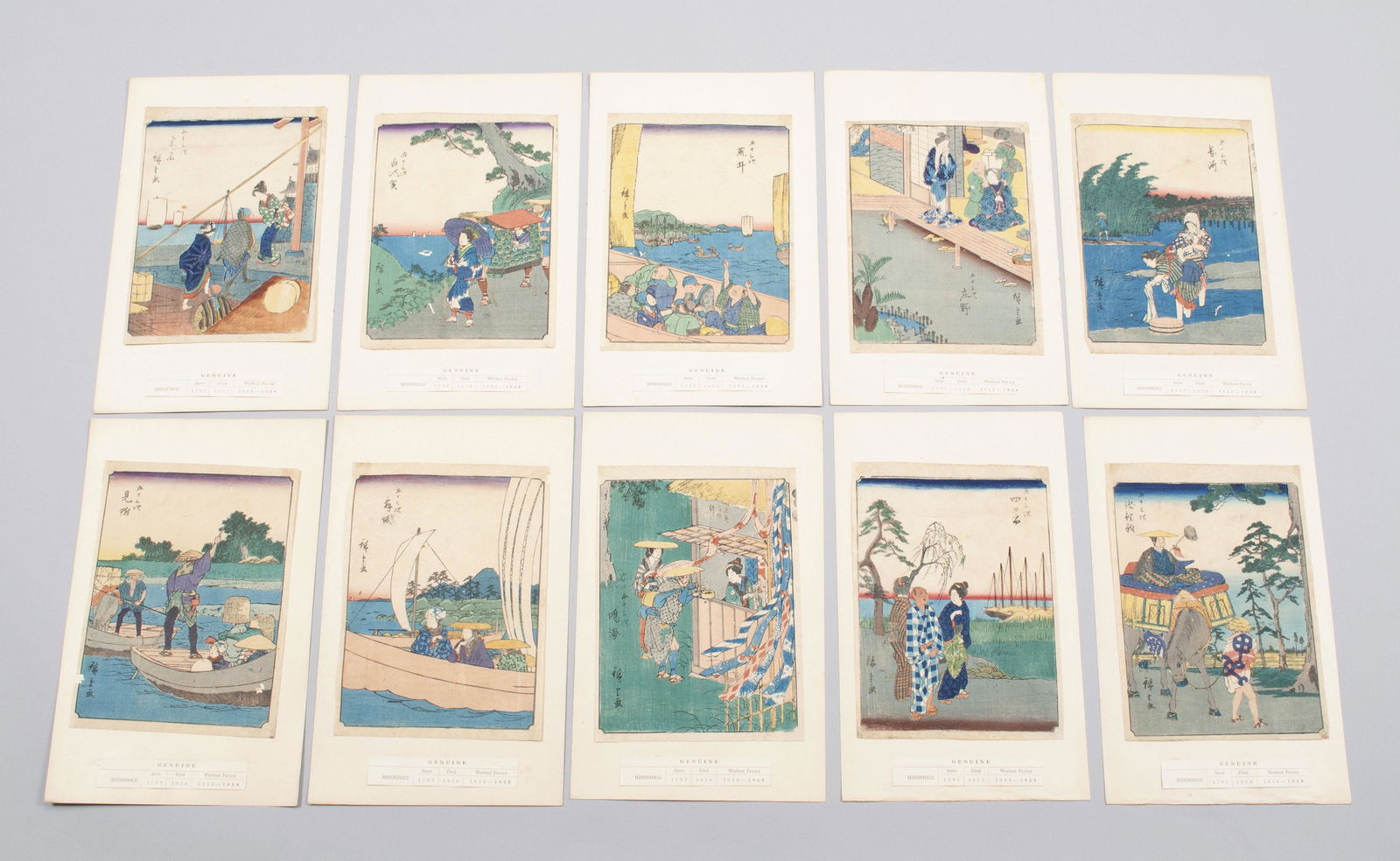 UTAGAWA HIROSHIGE (JAPANESE, 1797-1858) (1 of 5)