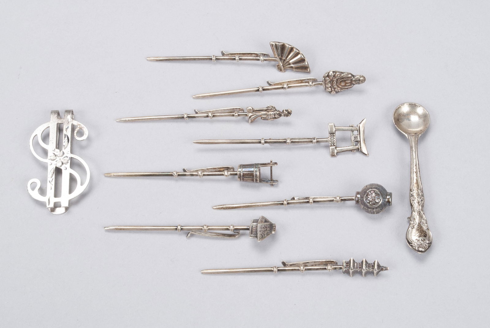 COLLECTION OF STERLING PINS AND MORE (1 of 6)