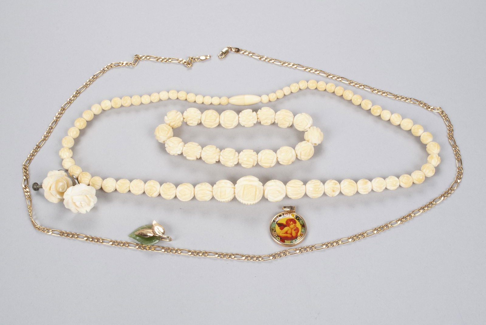 ITALIAN 10K GOLD PARURE (1 of 7)