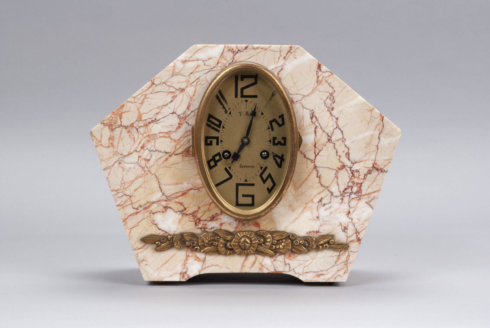 ART DECO STYLE MARBLE MANTLE CLOCK (1 of 6)