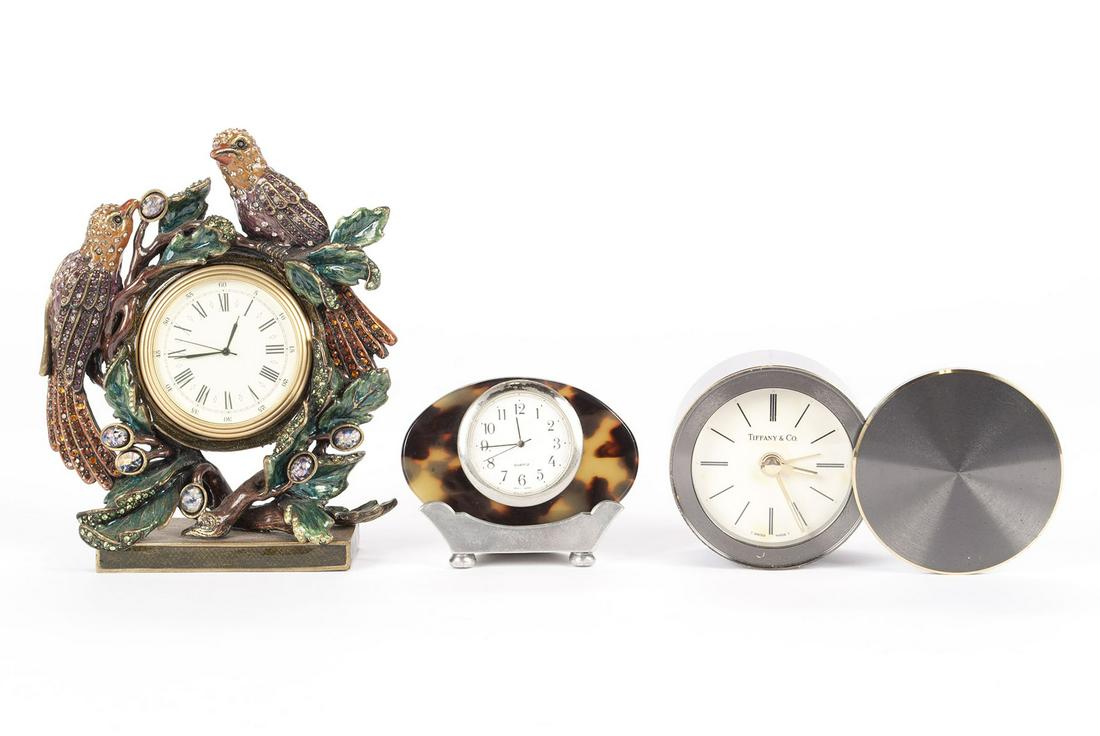 TRIO OF DESK CLOCKS (1 of 10)
