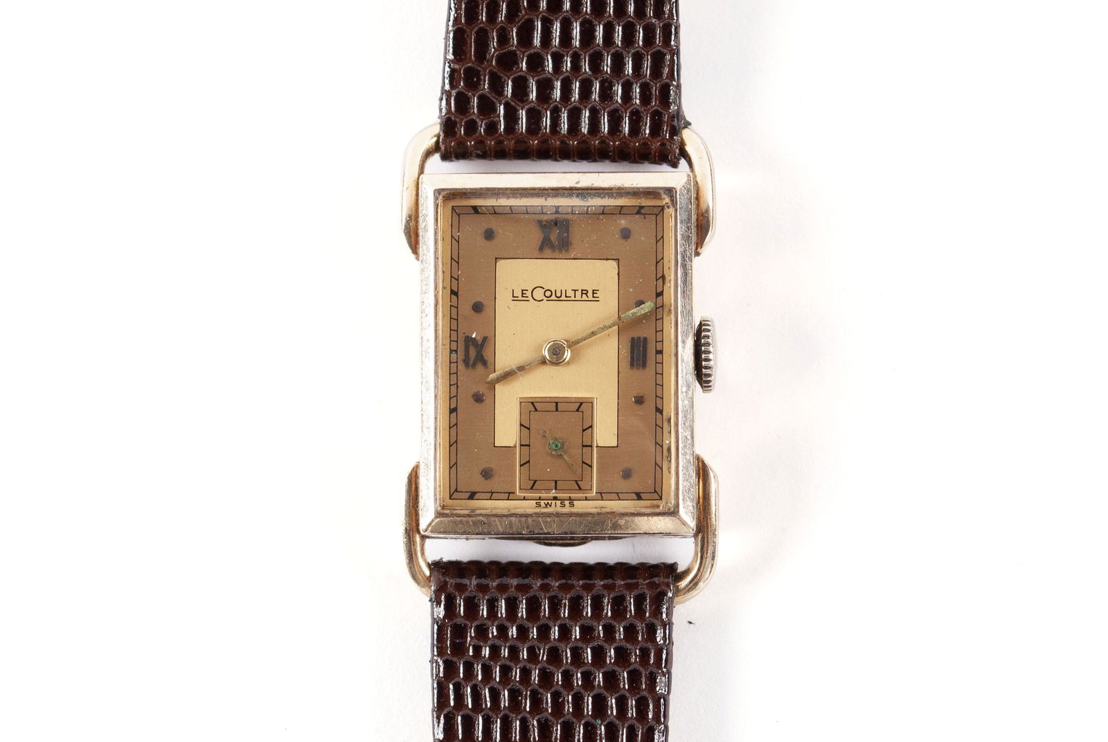 VINTAGE LECOULTRE 14K GOLD WRISTWATCH (1 of 6)