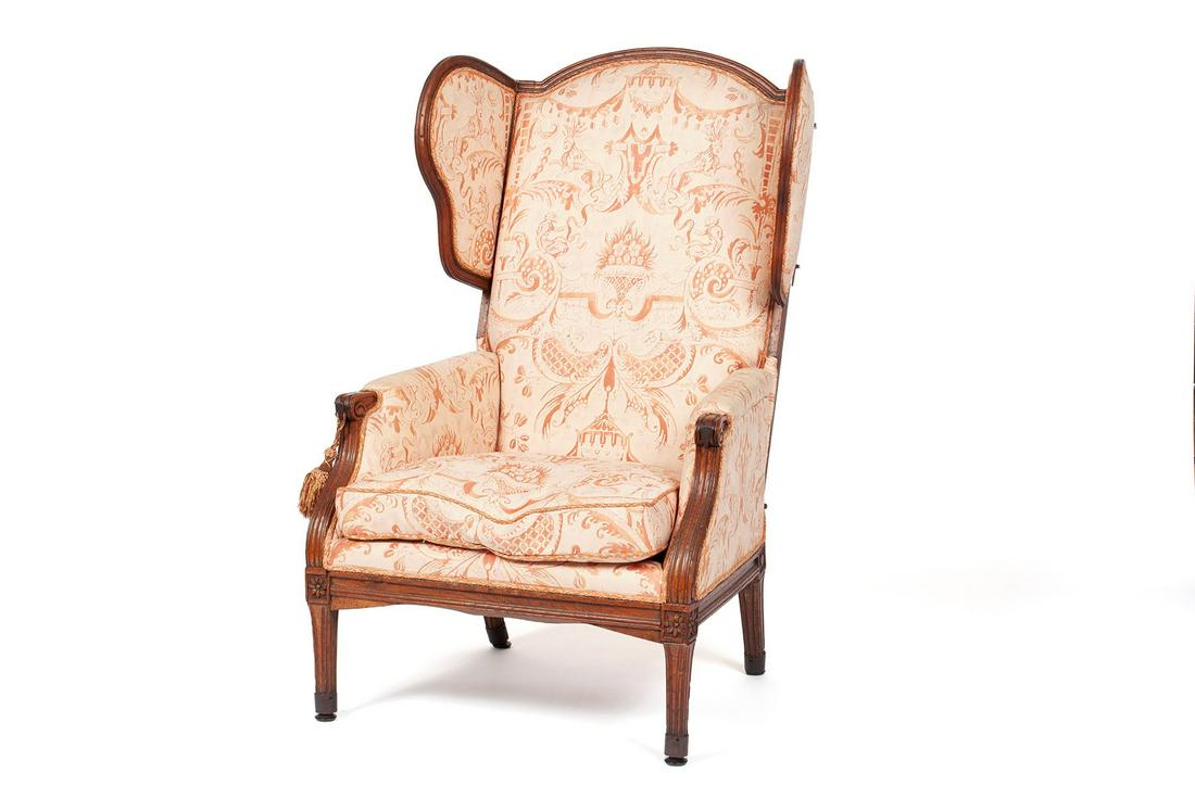 LOUIS XVI WALNUT INVALID'S CHAIR (1 of 6)