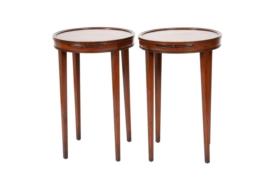 PAIR OF BUFFALO SIDE TABLES BY KITTINGER (1 of 5)