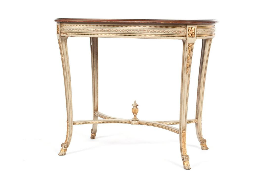 FRENCH STYLE OVAL CENTER TABLE (1 of 5)
